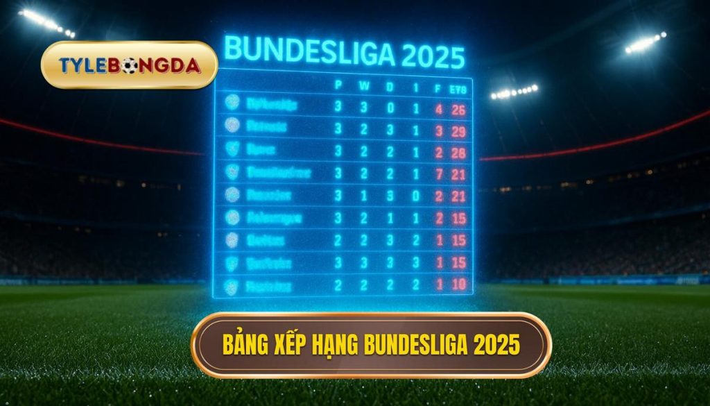 Bảng xếp hạng Bundesliga 2025